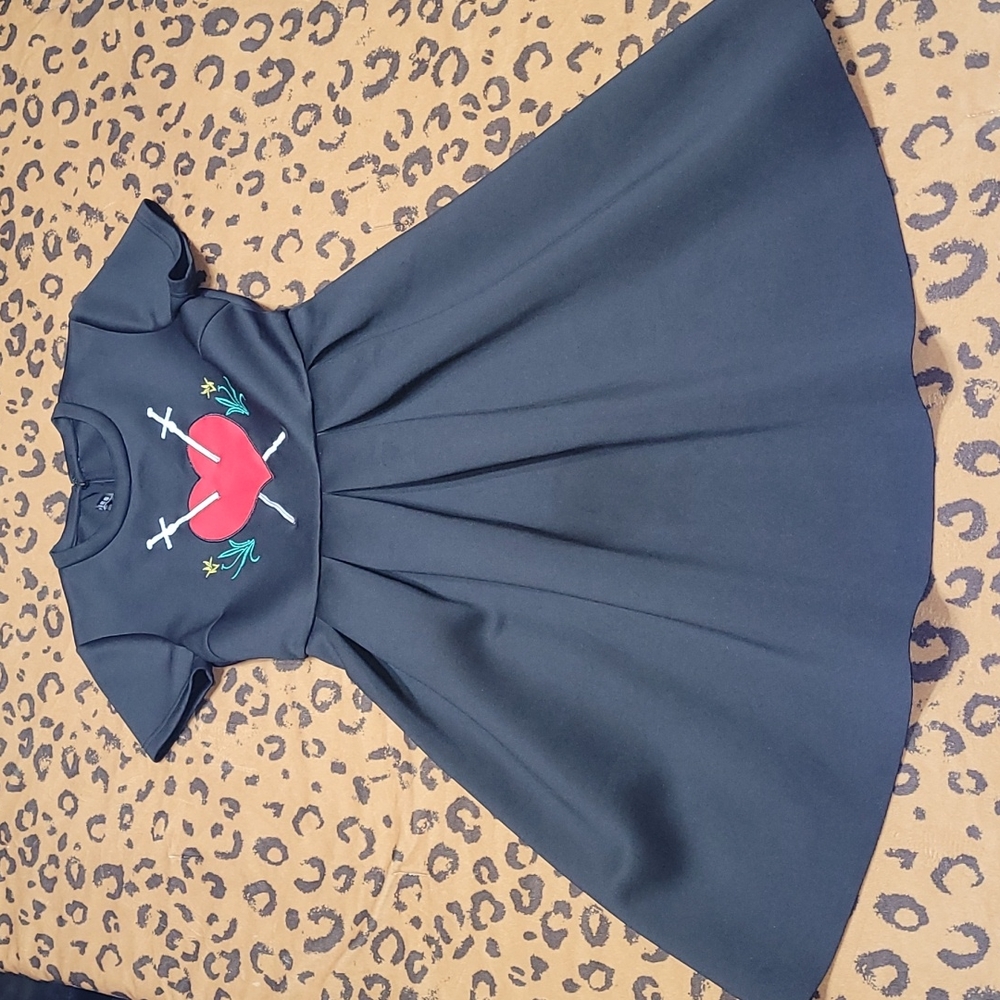 Embroidered A-line dress